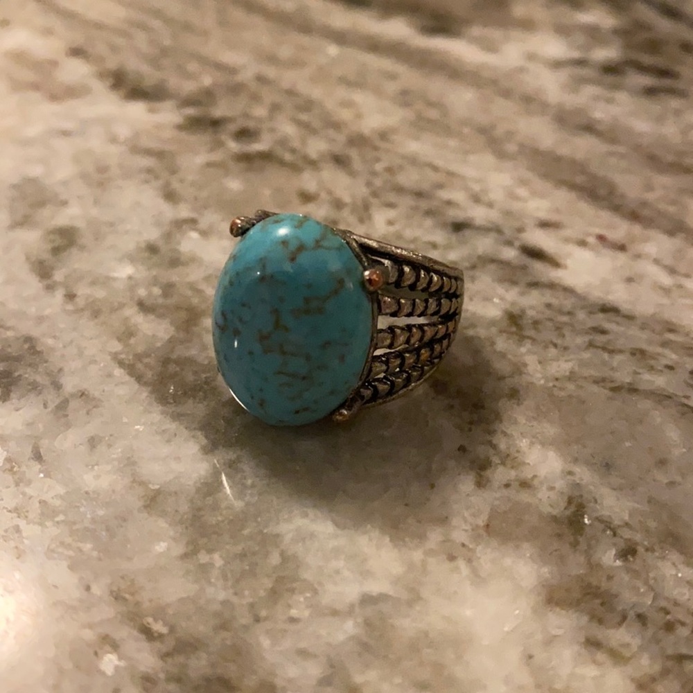 Stunning Lapis / Turquoise Ring - image 1